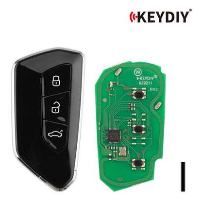 (VW) Volkswagen MQB Style Keydiy 3 Button Smart Remote Key - ZB25